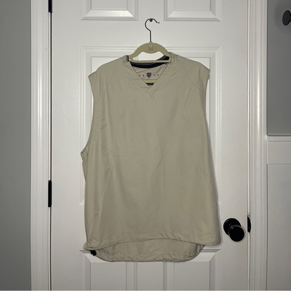 Nike Golf Beige Windbreaker Vest